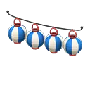 Red x Blue & White Stripes