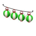 Red x Green & White Stripes