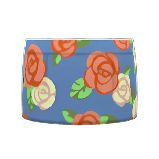 Orange Roses On Blue