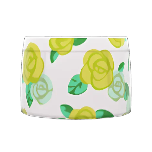 Yellow Roses On White