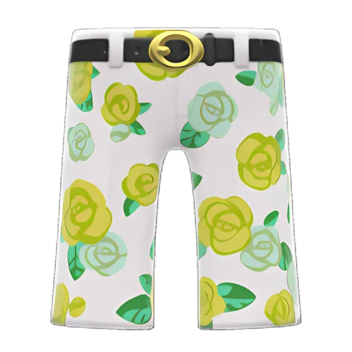 Yellow Roses On White