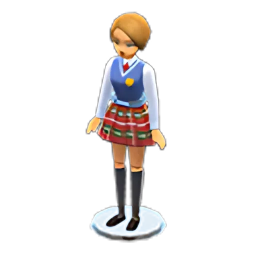 Short Brown x School Uniform