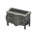 Silver x Damascus-Pattern Black