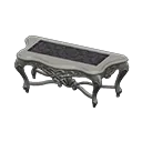 Silver x Damascus-Pattern Black