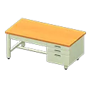 White With Wooden Top