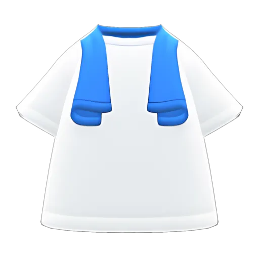 Blue Towel & White Shirt