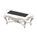 White x Damascus-Pattern Black