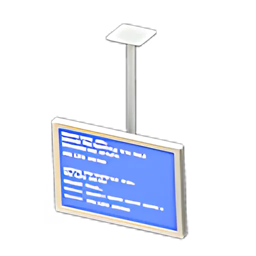 White x Error Screen