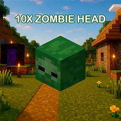 10x Zombie Head