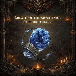 Breath of the Mountains Sapphire Charm