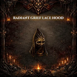 Radiant Grief Lace Hood