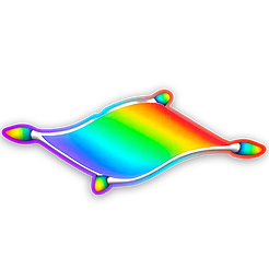 Rainbow carpet