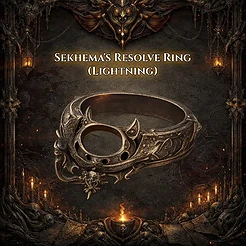 Sekhema's Resolve Ring (Lightning)