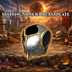 Shining Silver Breastplate