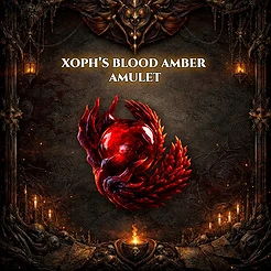 Xoph's Blood Amber Amulet