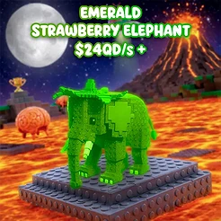Emerald Strawberry Elephant $24Qd/s +