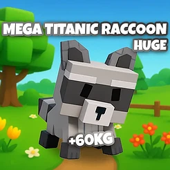 Mega Titanic Raccoon Huge (+60Kg)