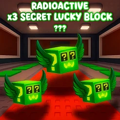 x3 Radioactive Secret Lucky Block