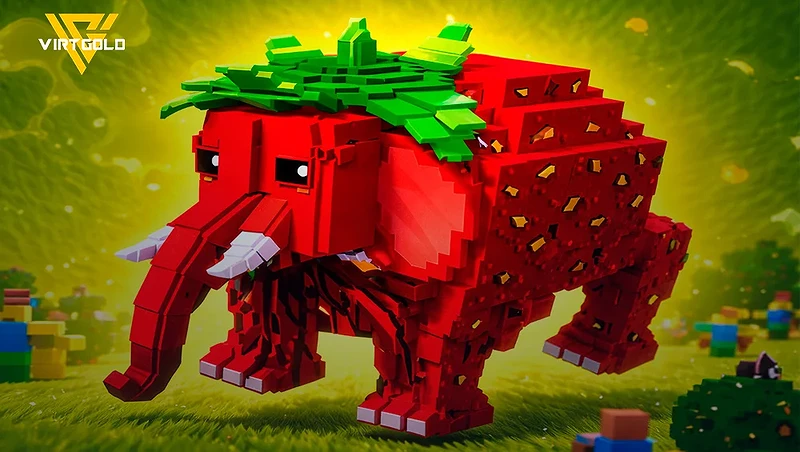 Strawberry Elephant in Escape from Tsunami for Brainrots