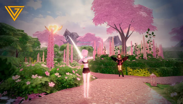 giant heart in the garden