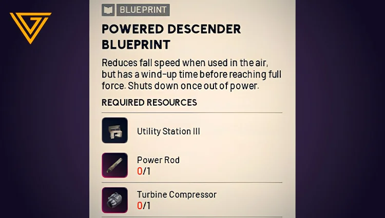 How to Craft the Powered Descender in ARC Raiders