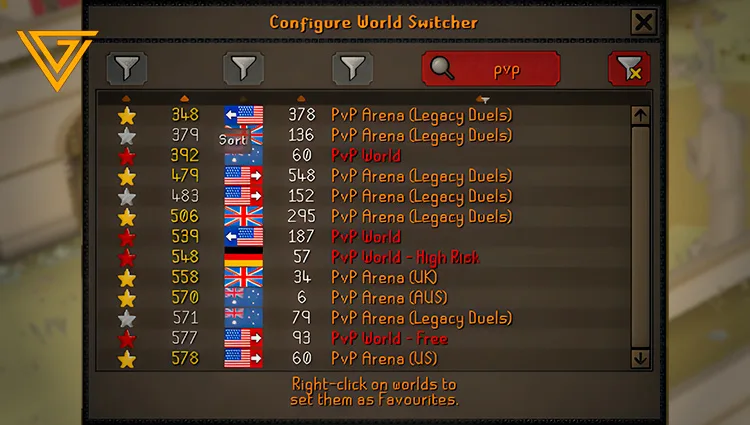 How to Find PvP Arena Worlds in OSRS