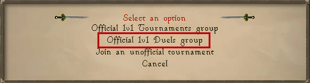 Official 1v1 Duels group