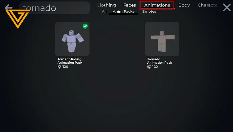 Step 1: Equip the Tornado Animation